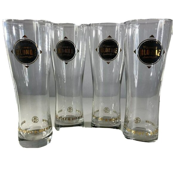 Guinness Other - Guinness Discovery Series Blonde American Lager Pilsner 16 Oz Glasses Set of 4